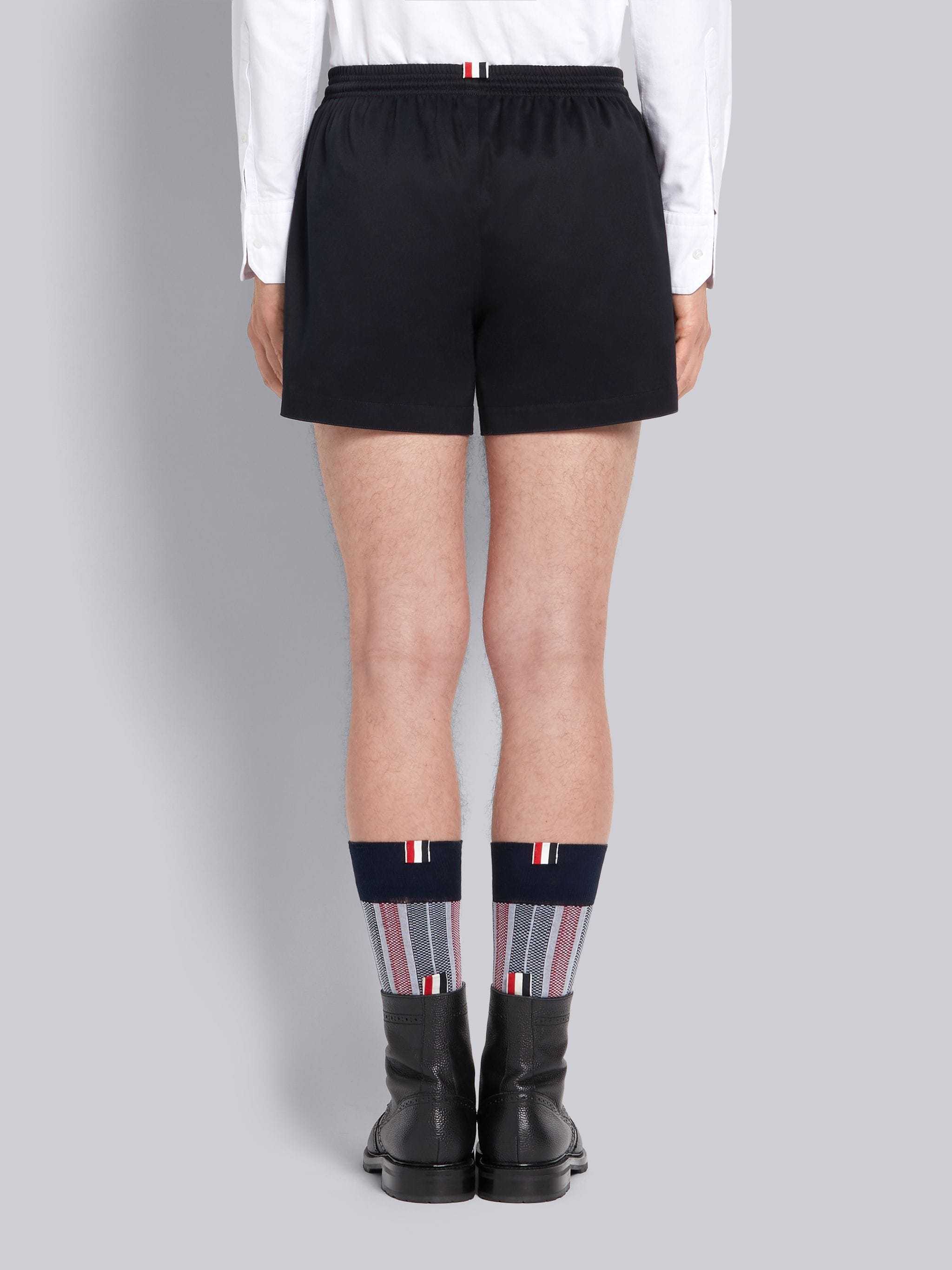 Thom Browne Drawcord Waistband Rugby Shorts In Blue