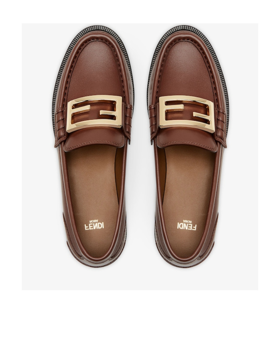 FENDI FENDI BAGUETTE SLIP-ON LOAFERS