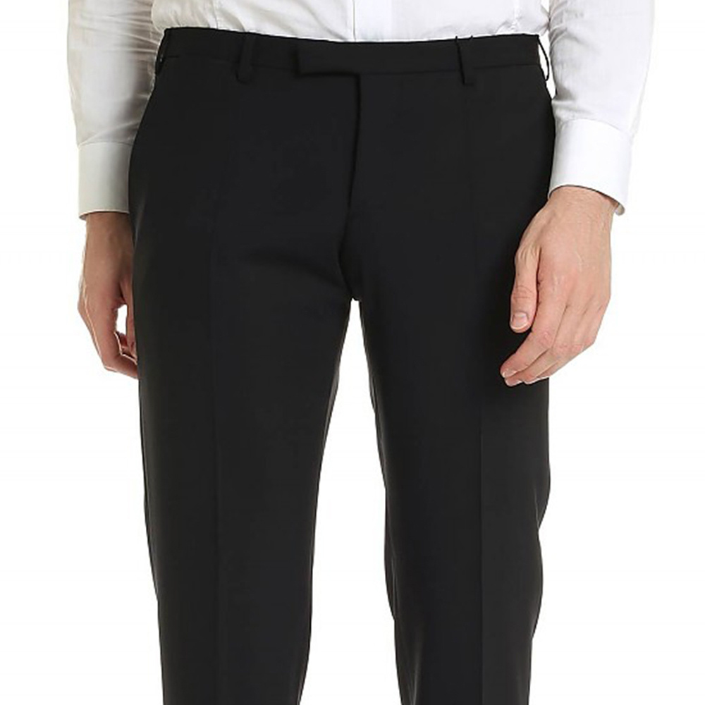 Emporio Armani Straight Casual Pants In Black