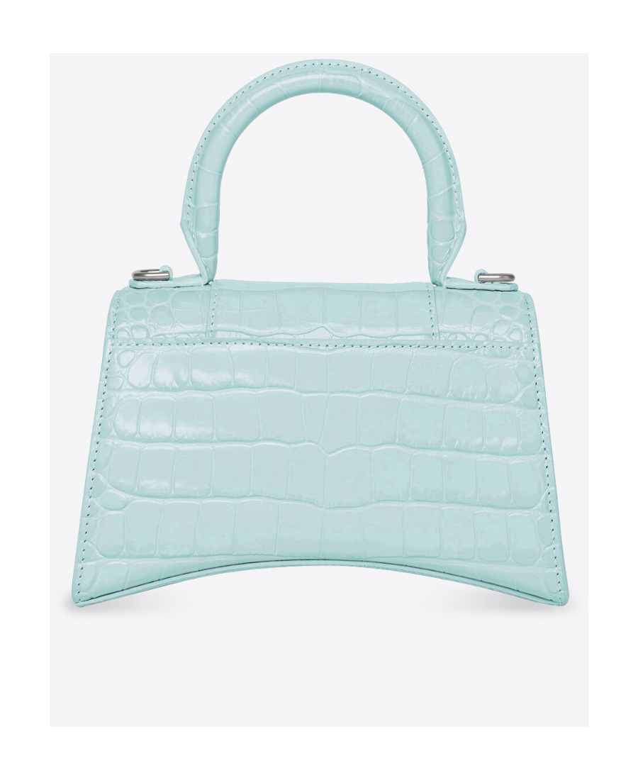 Balenciaga Hourglass Mini Tote Bag In Blue
