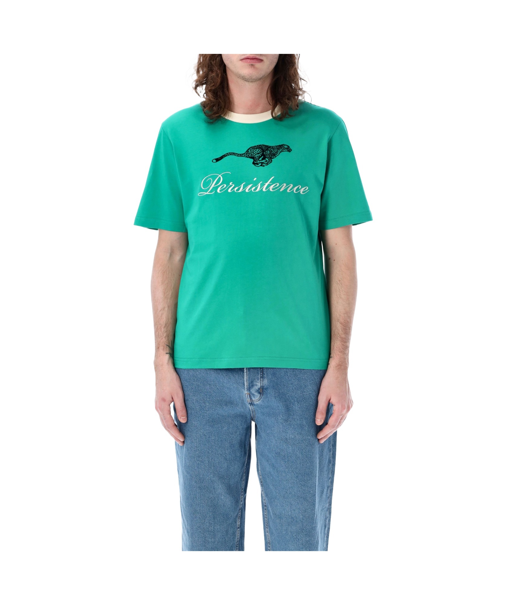 Shop Wales Bonner Short-sleeved T-shirt In Green