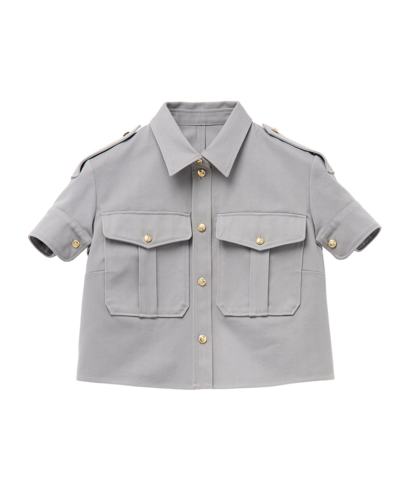 Alexander Mcqueen Short Shirt In Gray