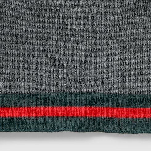 Gucci V-neck Knitted Cardigan In Gray