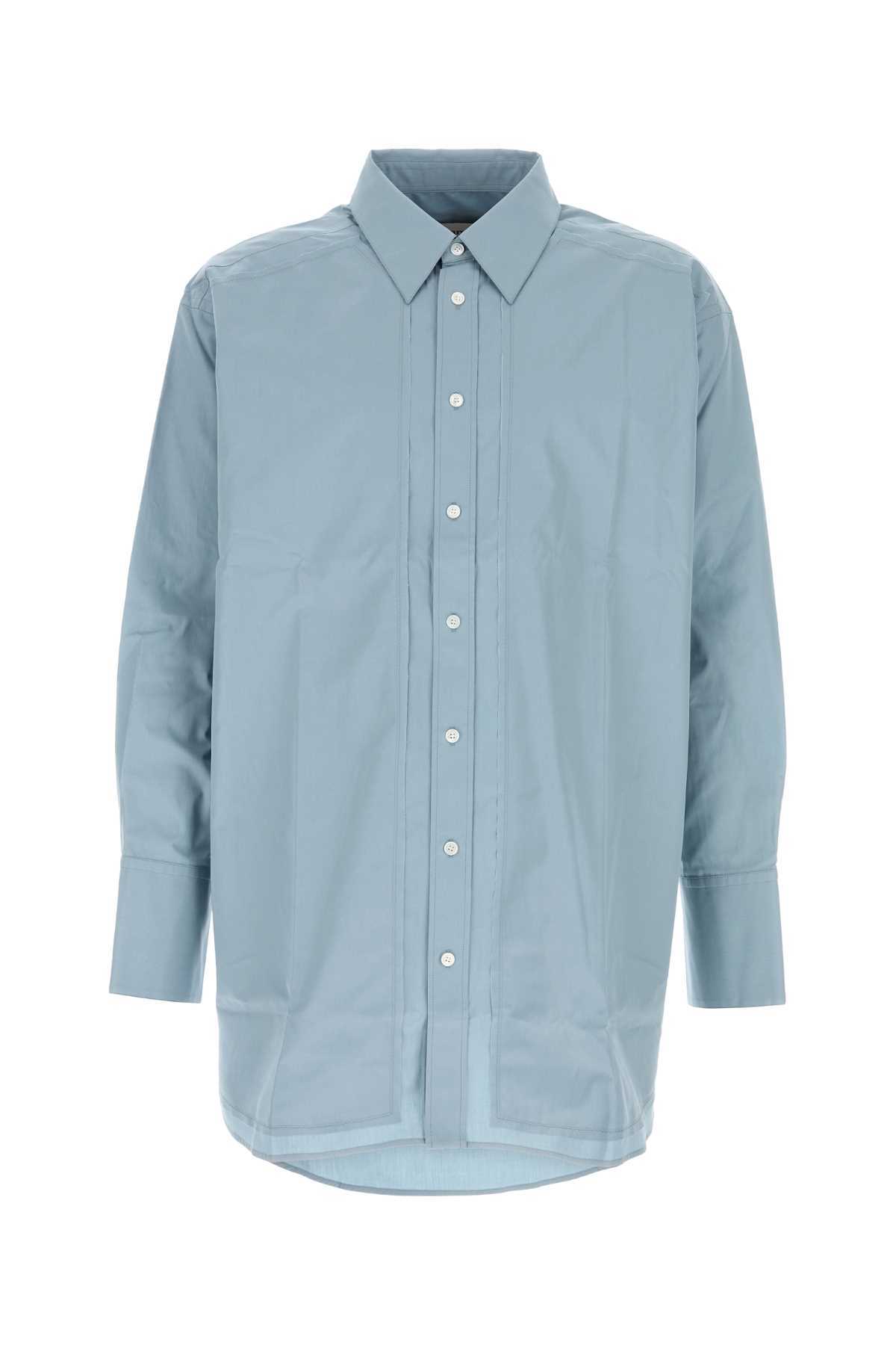 Ami Alexandre Mattiussi Poplin Button-down Shirt In Blue