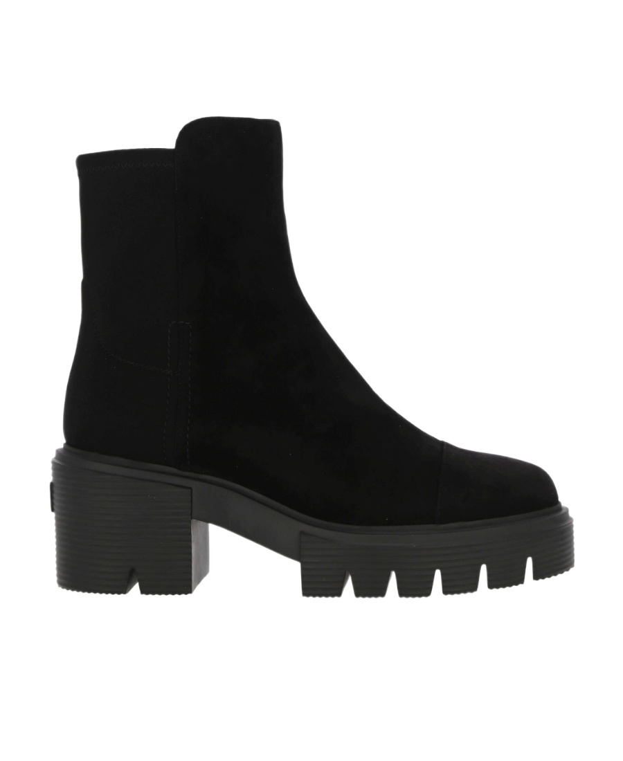 Stuart Weitzman Suede Ankle Boots In Black