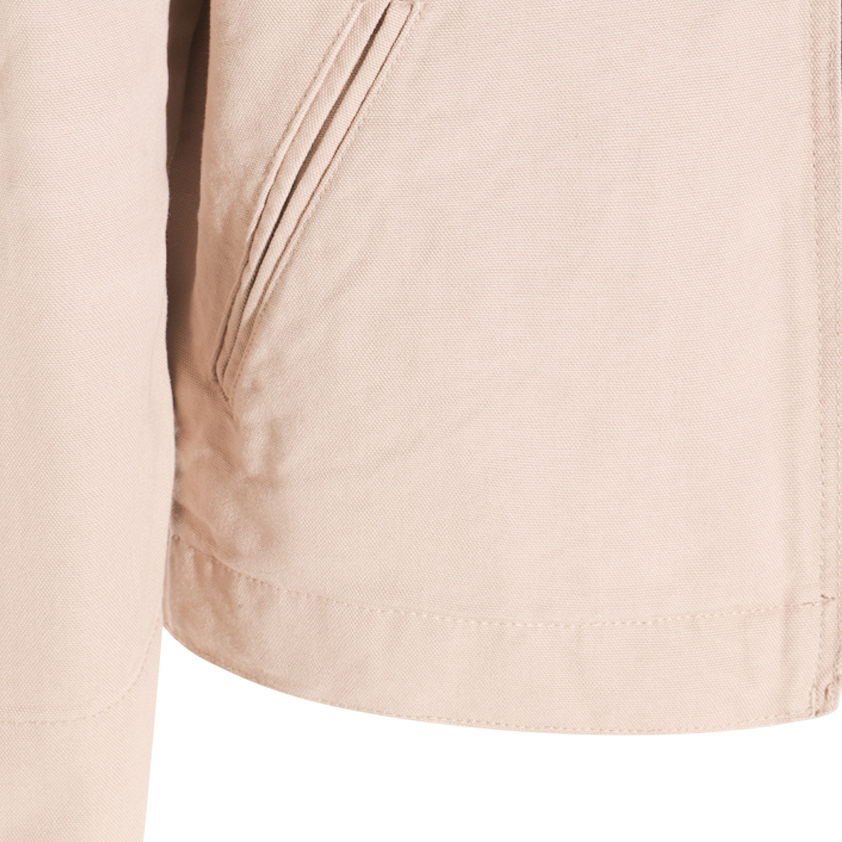 Carhartt Long Sleeve Zip-up Jacket In Nude