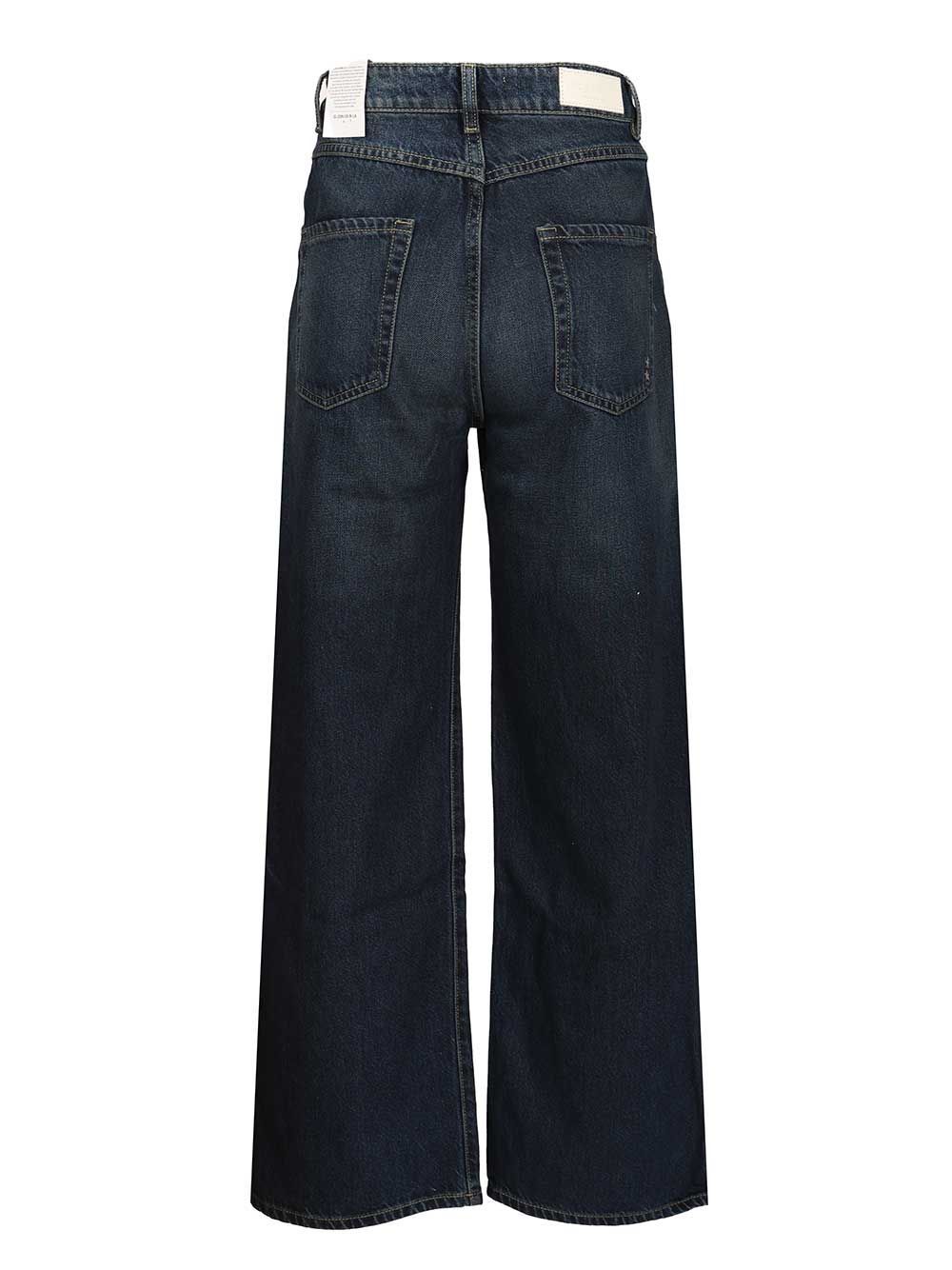 Icon Denim Denim Trousers With Belt Loops In Black