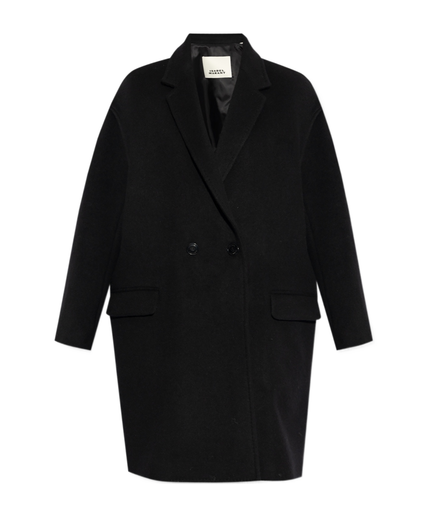 Isabel Marant Campbelle Single-breasted Coat In Black