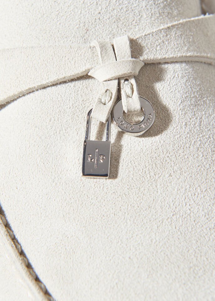 Loro Piana Lacing Loafers In White