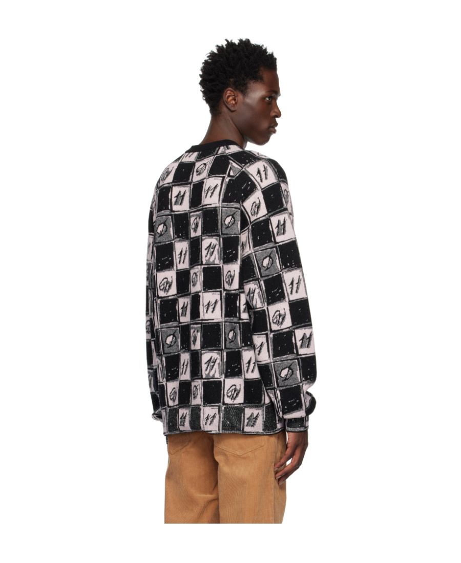 We11 Done Logo Sweater In Black