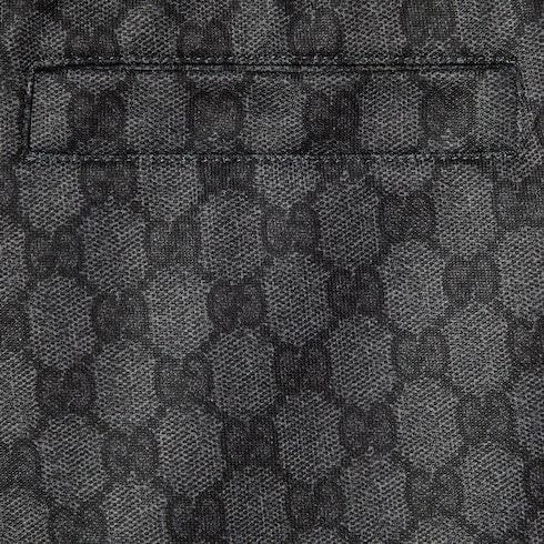 Gucci Printed Technical Jersey Shorts In Black