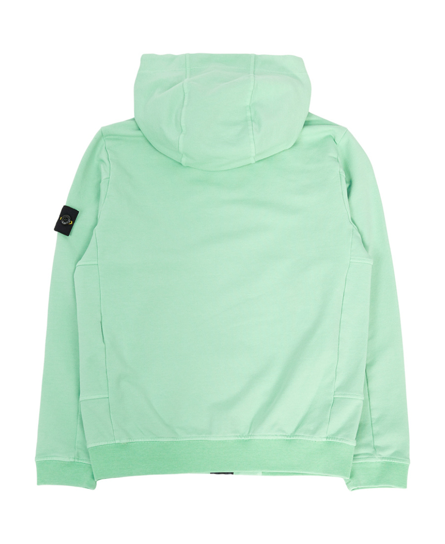 Stone Island Long-sleeved Zipper Casual Jacket In Green