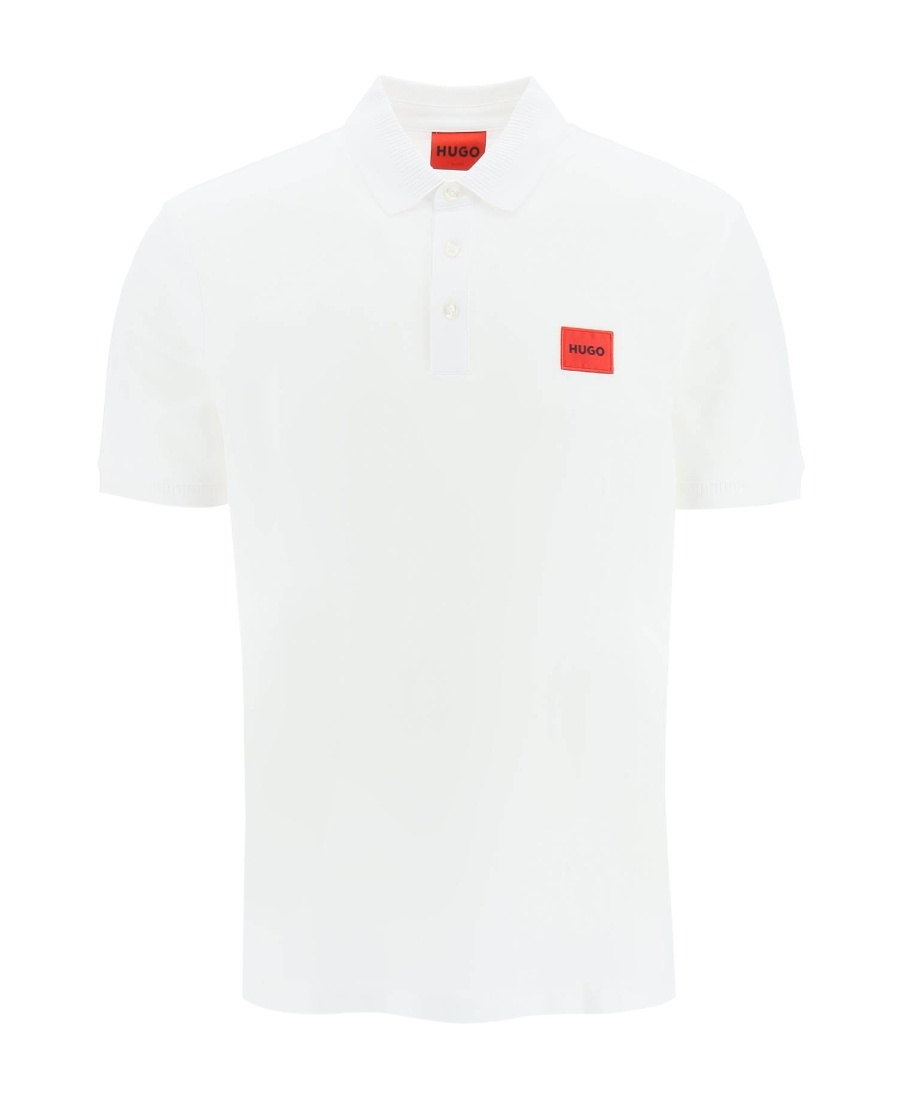 Hugo Boss Hugo Polo Shirt With Logo Patch In White