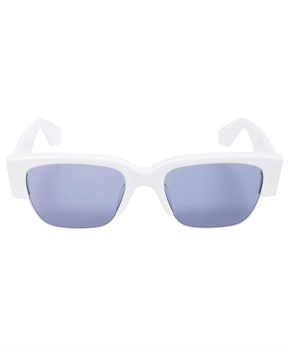 Alexander Mcqueen Logo-print Square-frame Sunglasses In White