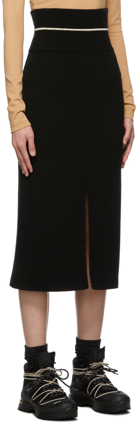 Moncler 2  1952 High-waisted Skirt In Black