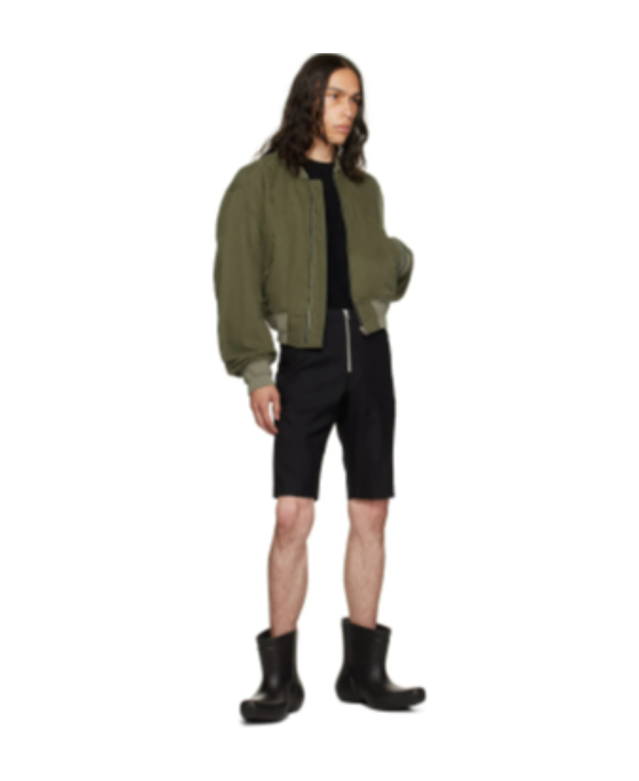 We11 Done Slim-fit Belt-loop Shorts In Black