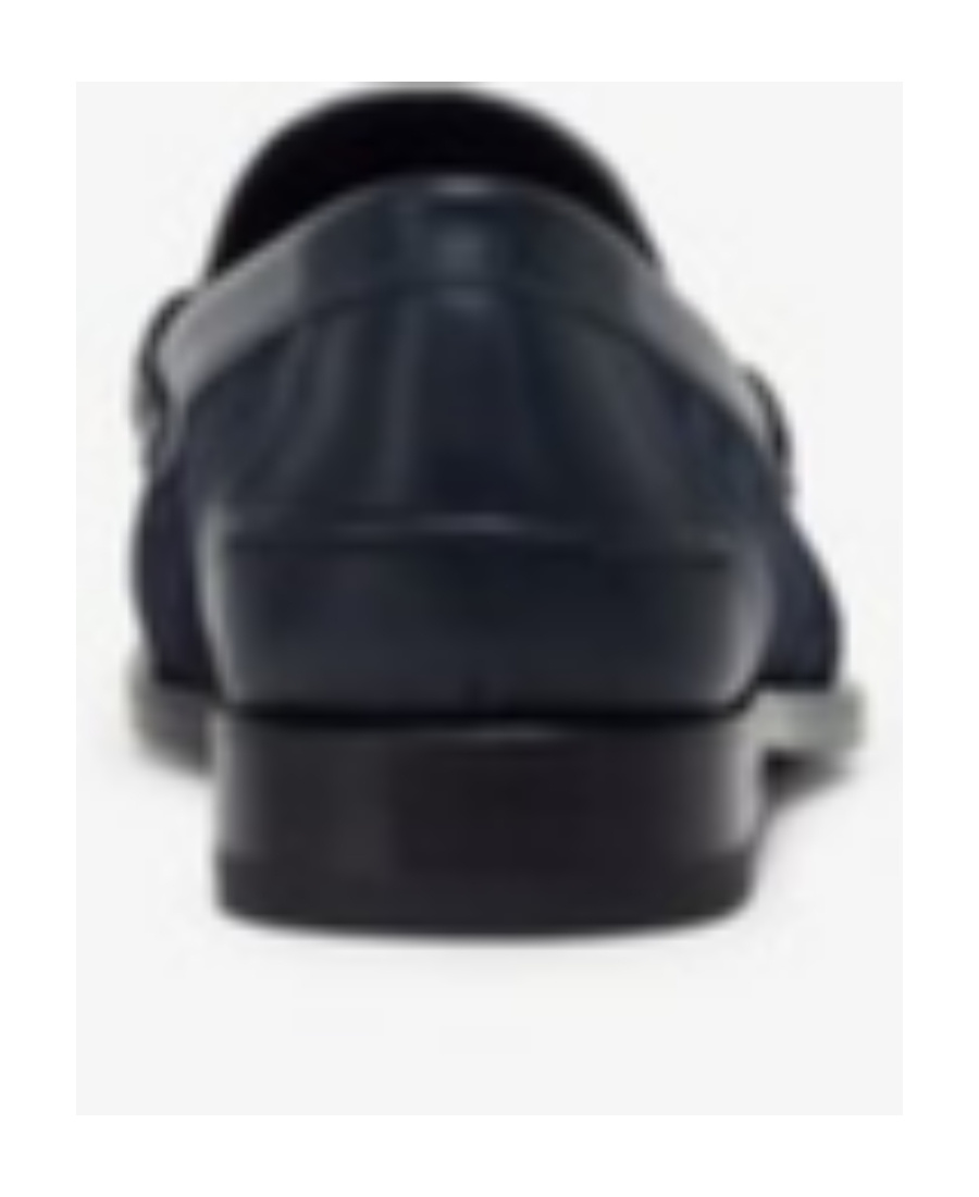 Fendi Blue Knit Loafers In Black
