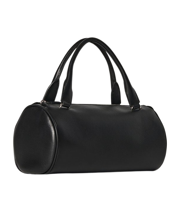 The Row Zip-up Top Handle Bag In Black