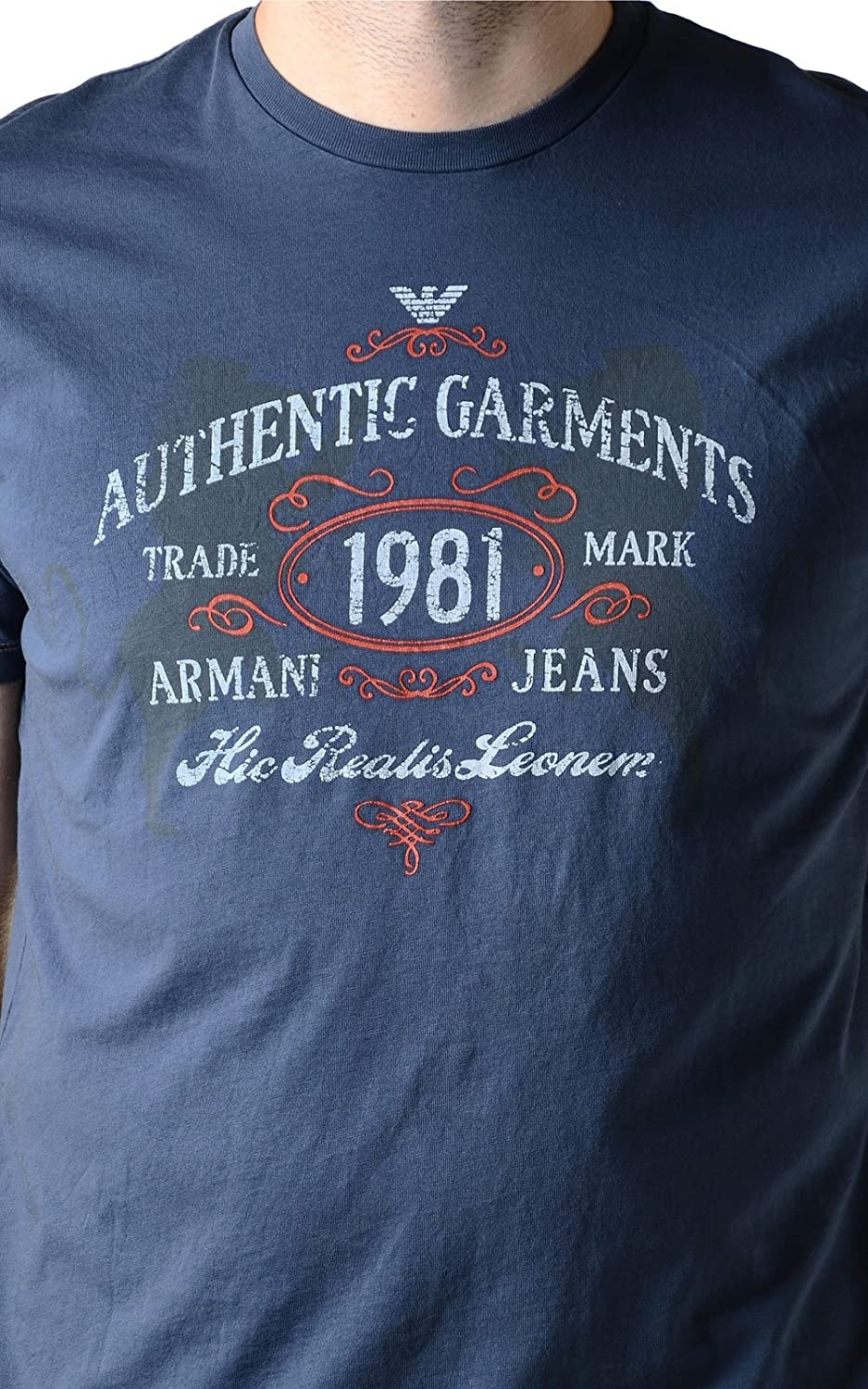 ARMANI JEANS LOGO DETAILS T-SHIRT