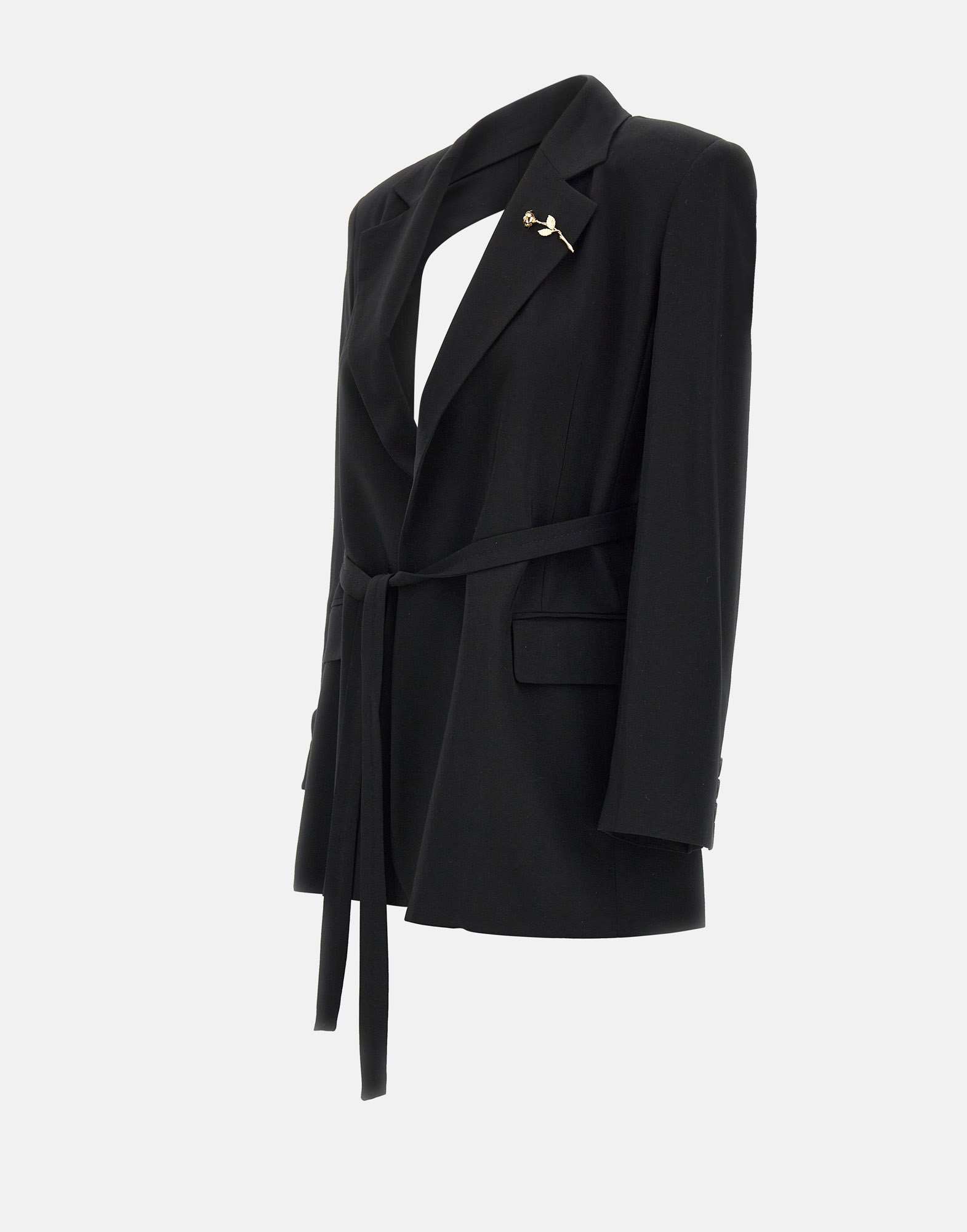 Marella X Emily Ratajkowski Cutout Blazer In Black