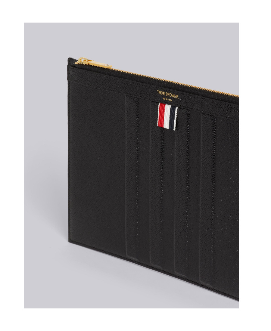 Thom Browne Pebbled Rectangular Clutch Bag