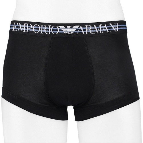 Emporio Armani Three-piece Suit Of Logo Underwear In Black