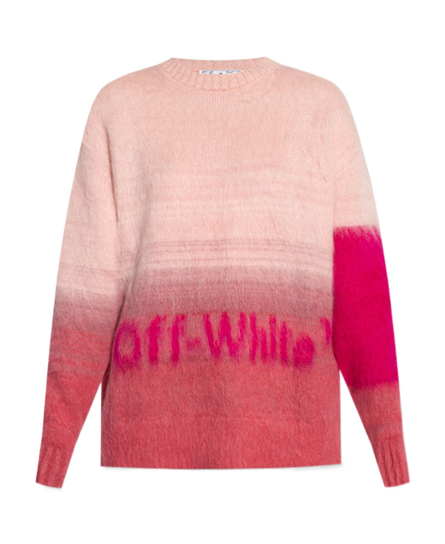 Off-white Pink Gradient Sweater In Pink