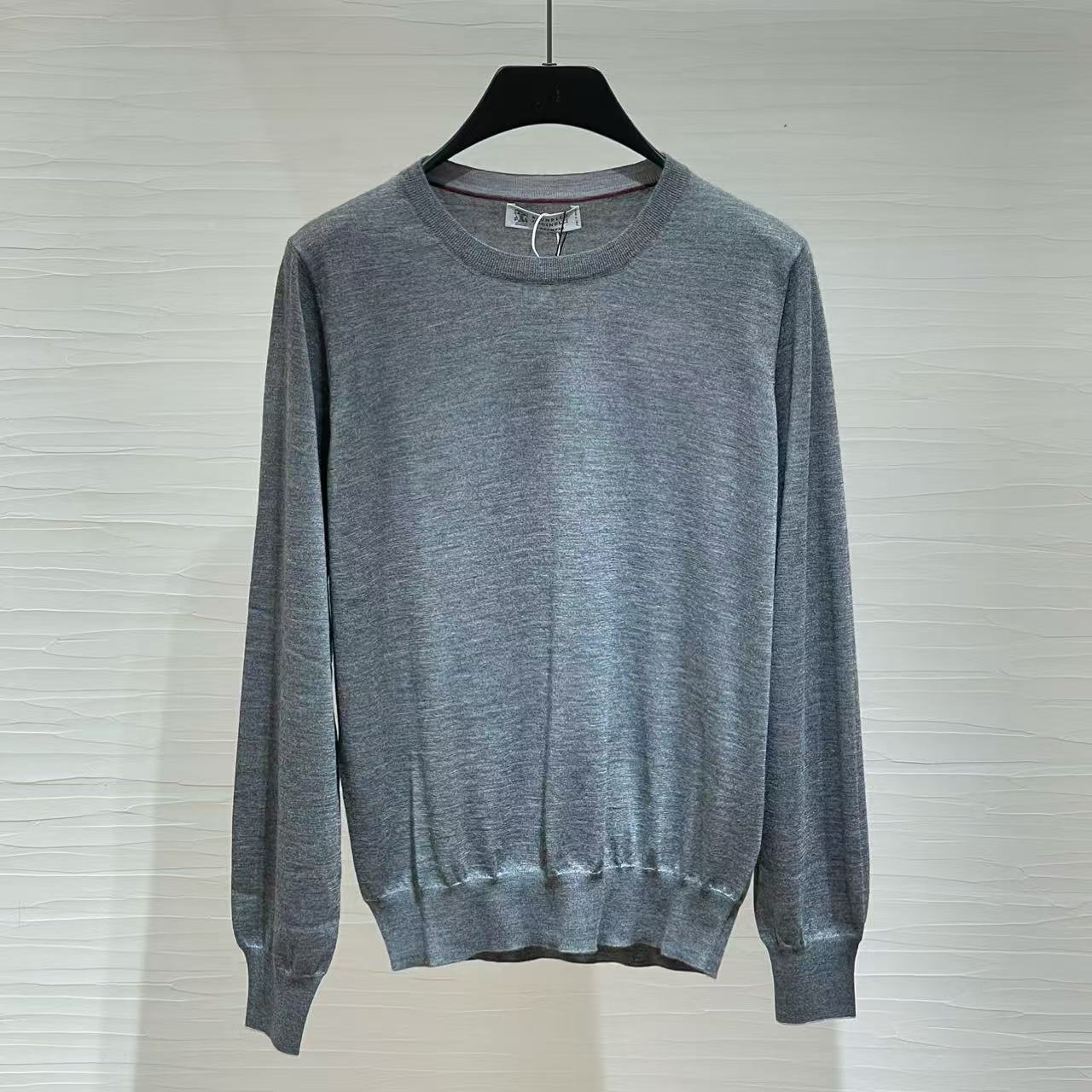 Brunello Cucinelli Long-sleeved Sweater In Blue