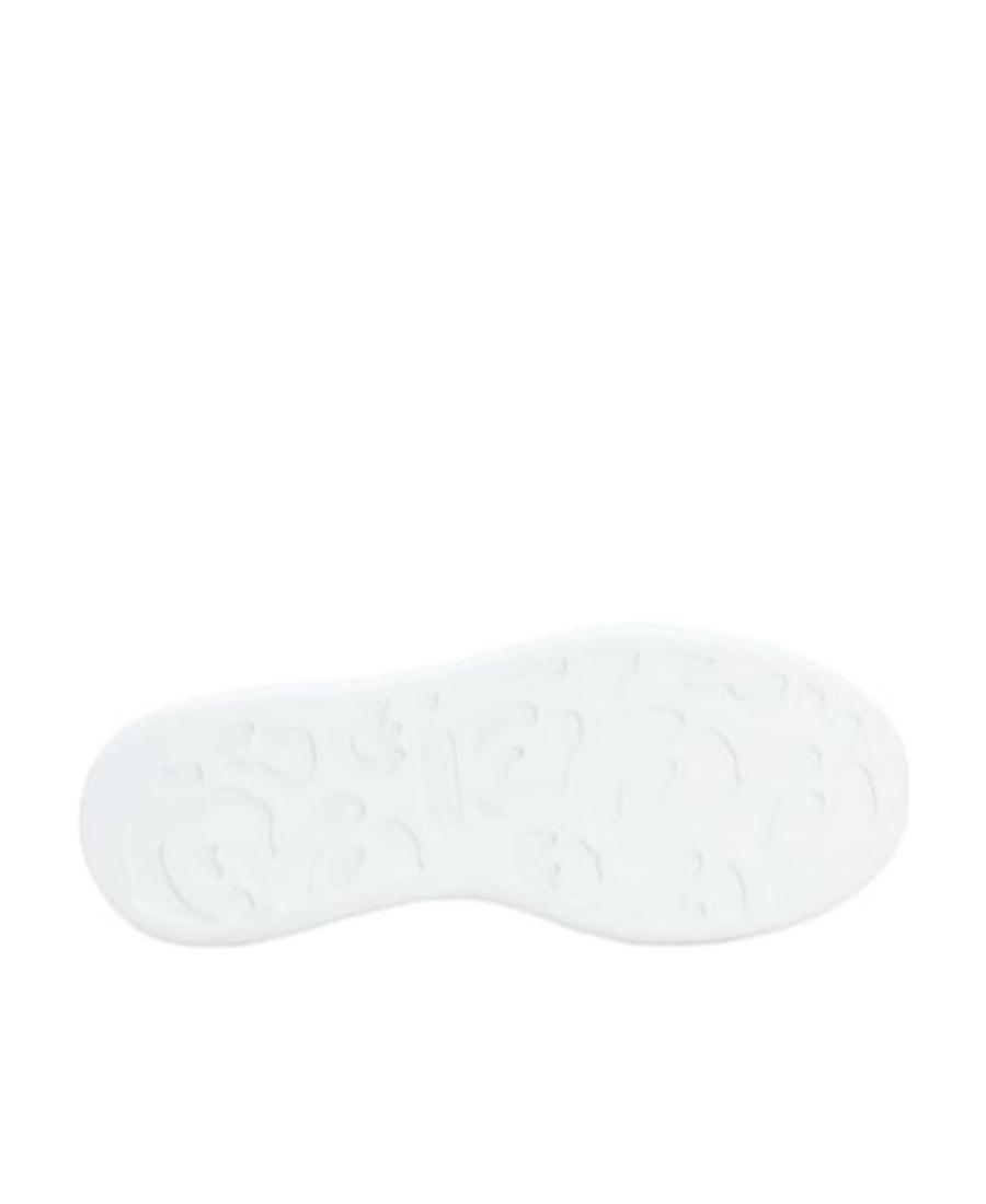 Alexander Mcqueen White Sneakers With Logo On The Tongue And Logo Lettering On The Rear In Leather W