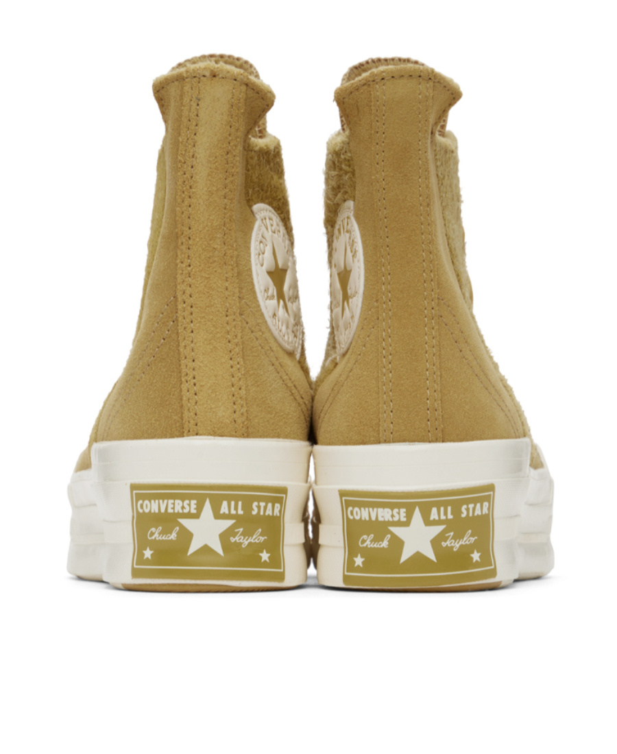 Converse Logo Affixed With High Upper Board Shoes In White