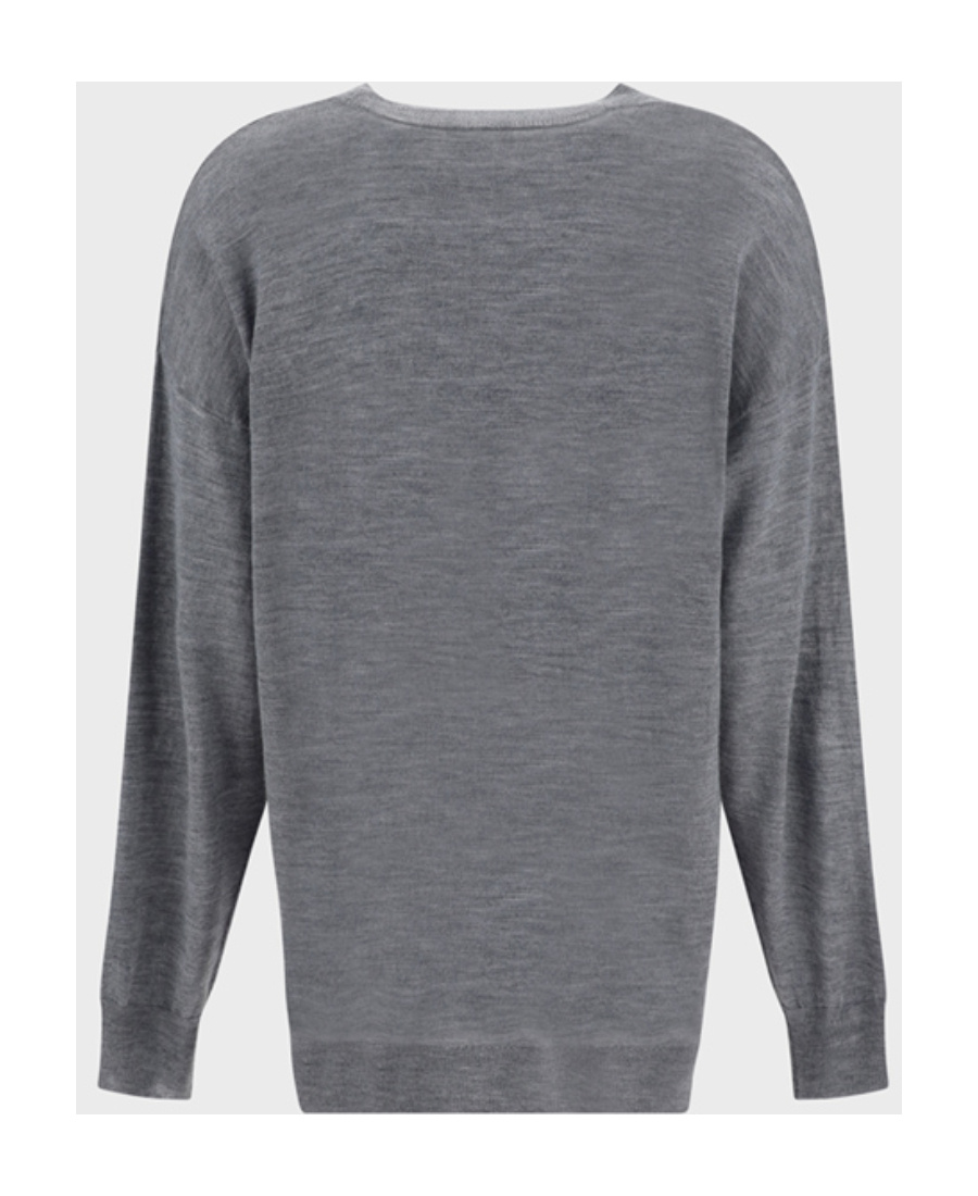 Shop P.a.r.o.s.h Long-sleeved Sweater In Gray