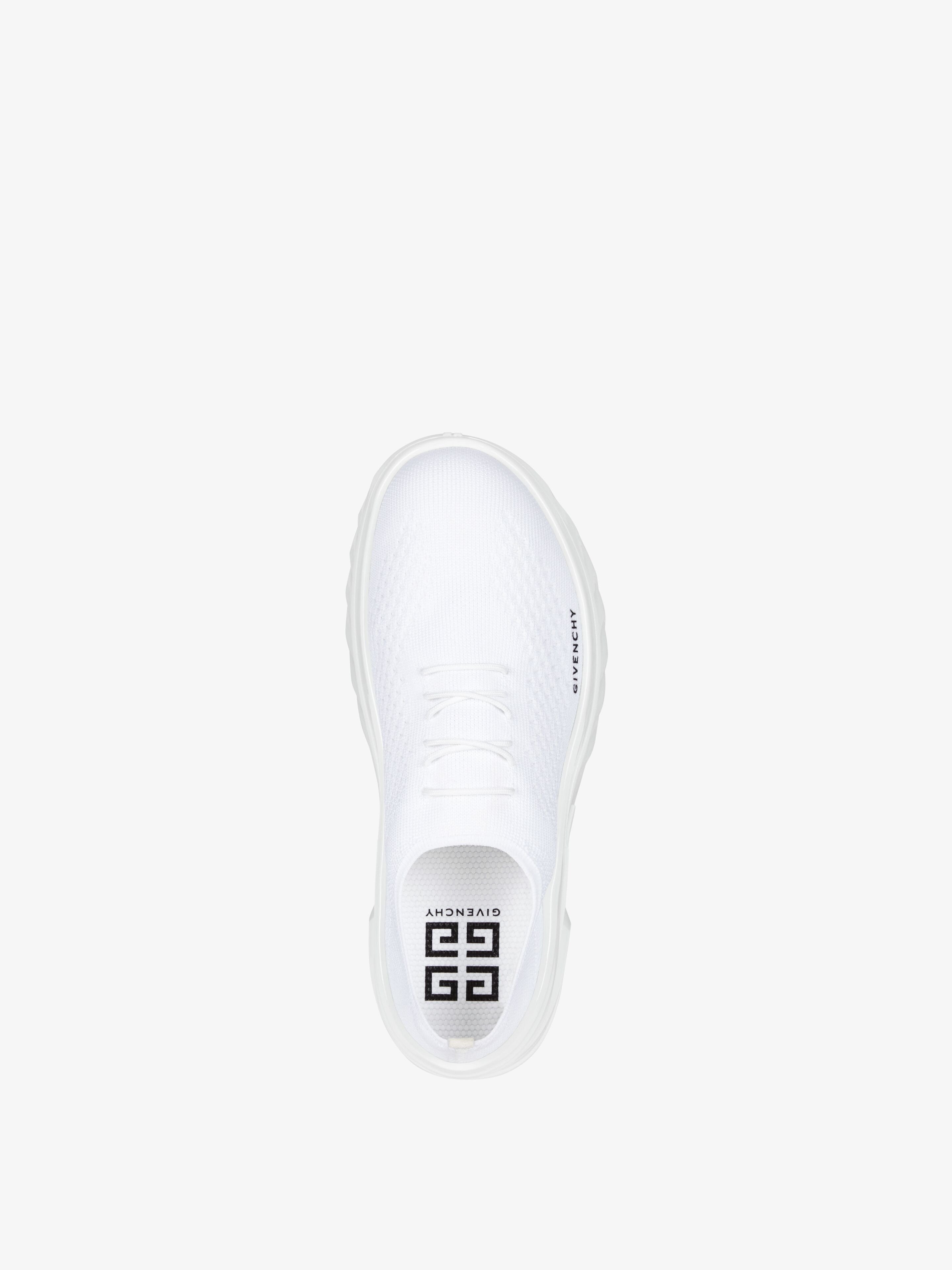 Givenchy Womens White Marshmallow Wedge Chunky-sole Knitted Low-top Trainers In White
