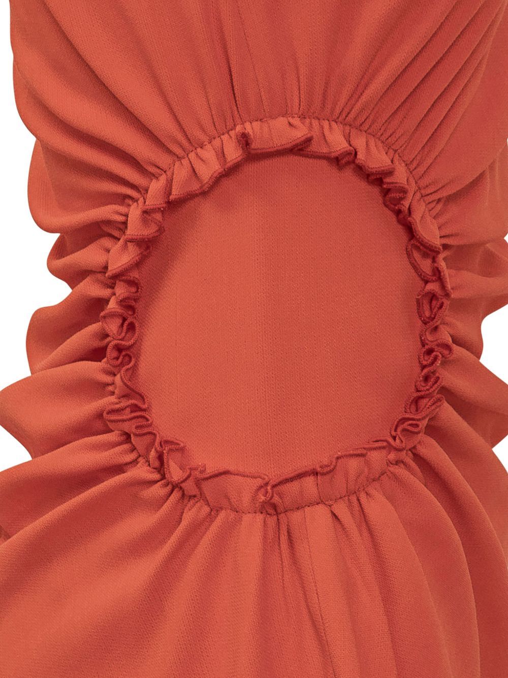 Shop Victoria Beckham Gathered Mini Dress In Red