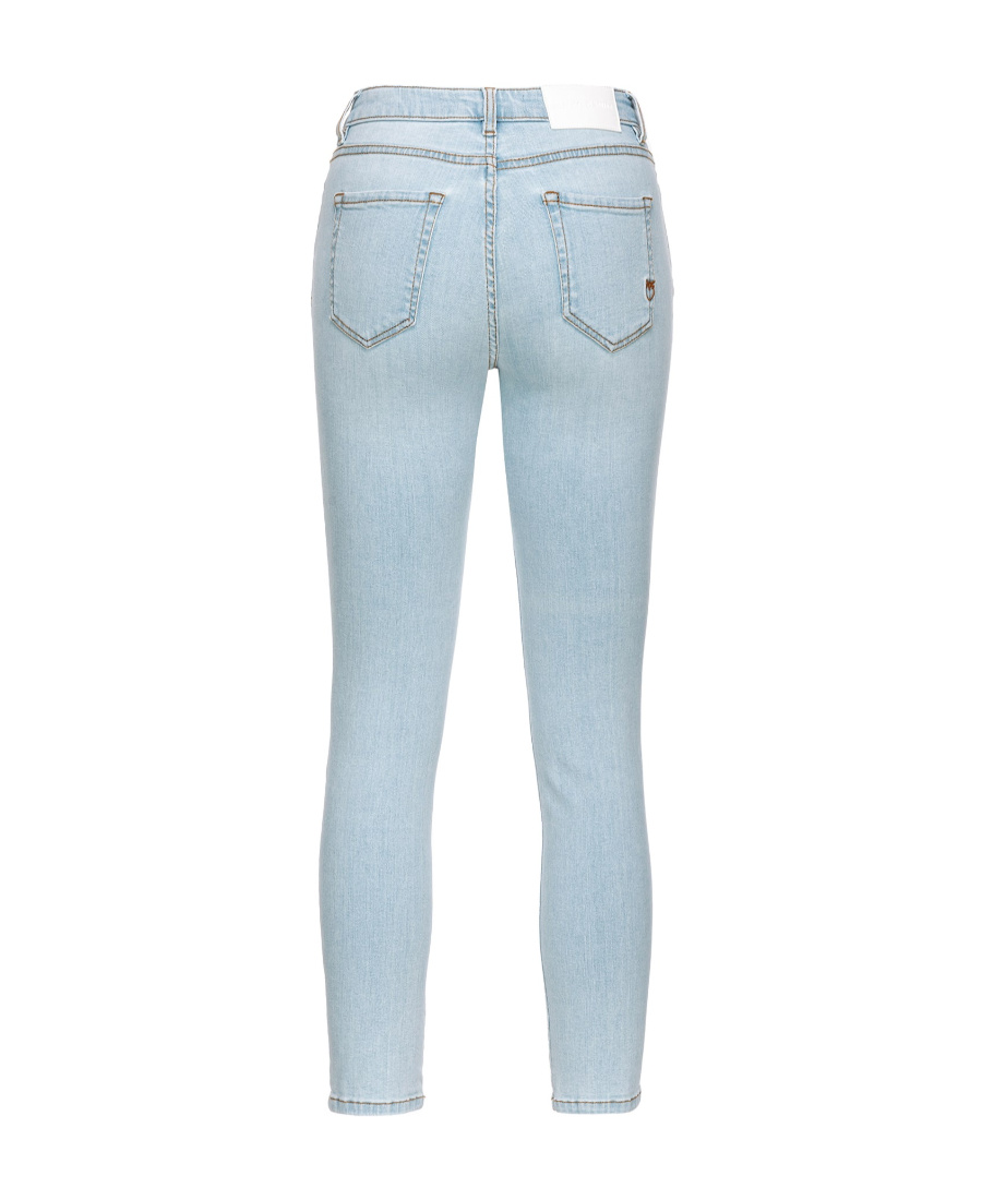 Pinko Sabrina Mid-rise Skinny Jeans In Blue