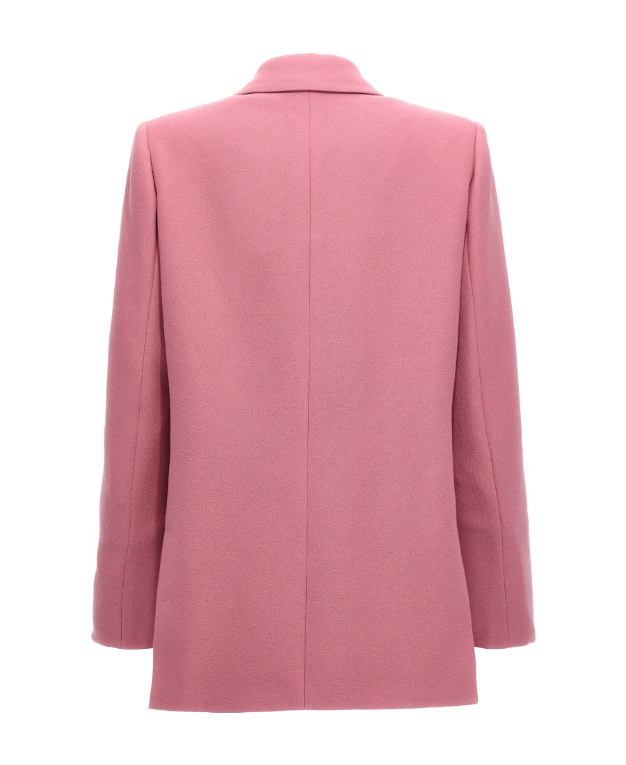 Blazé Milano Everynight Double Breasted Peak Lapel Blazer In Pink