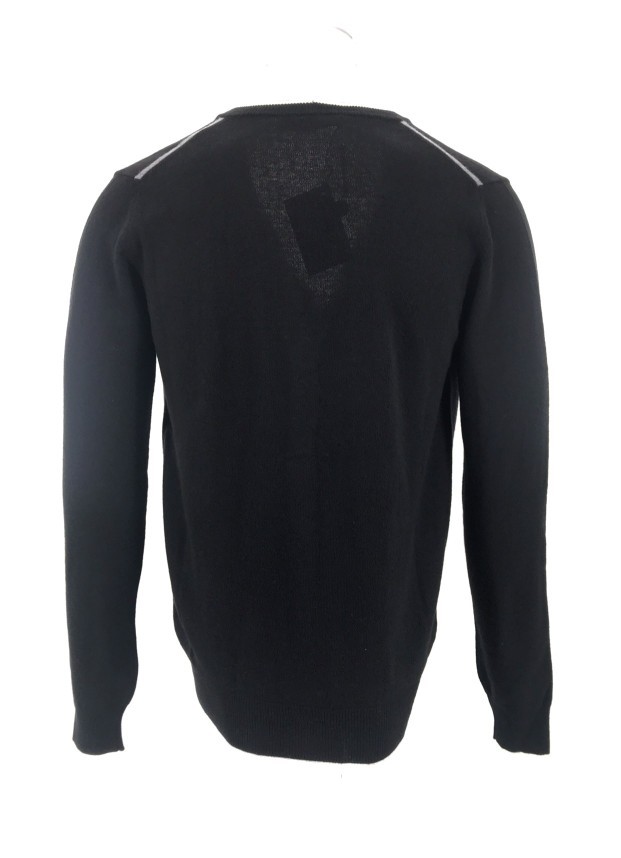 Moschino Long-sleeved Sweater In Black