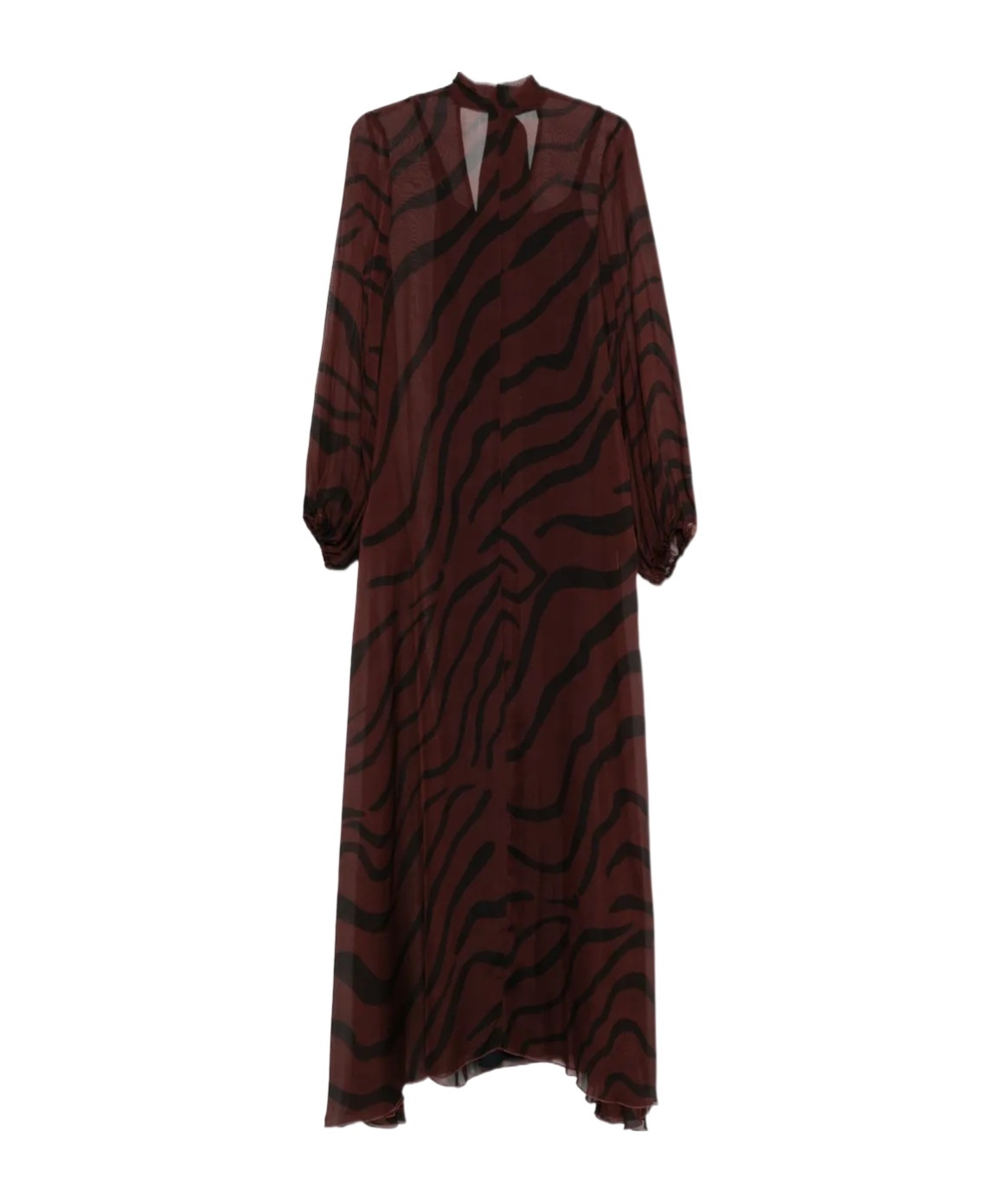 Raquel Diniz Stylish Kaftan Balloon Sleeves In Brown