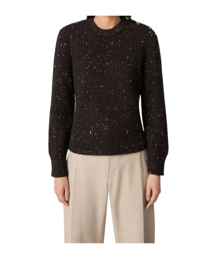 Bottega Veneta Wool English Rib Sweater In Black