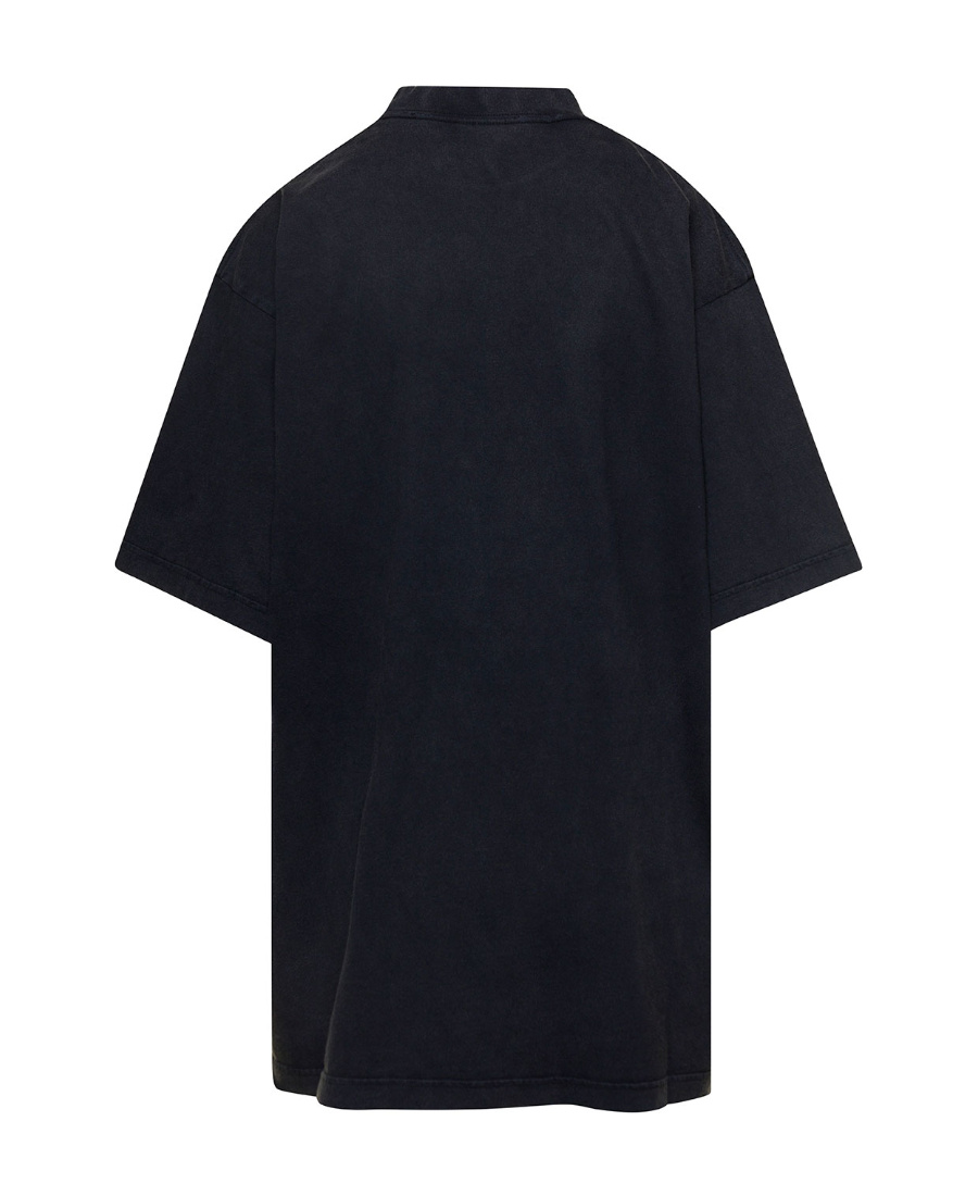 Balenciaga Item O-neck Short-sleeved T-shirt In Black