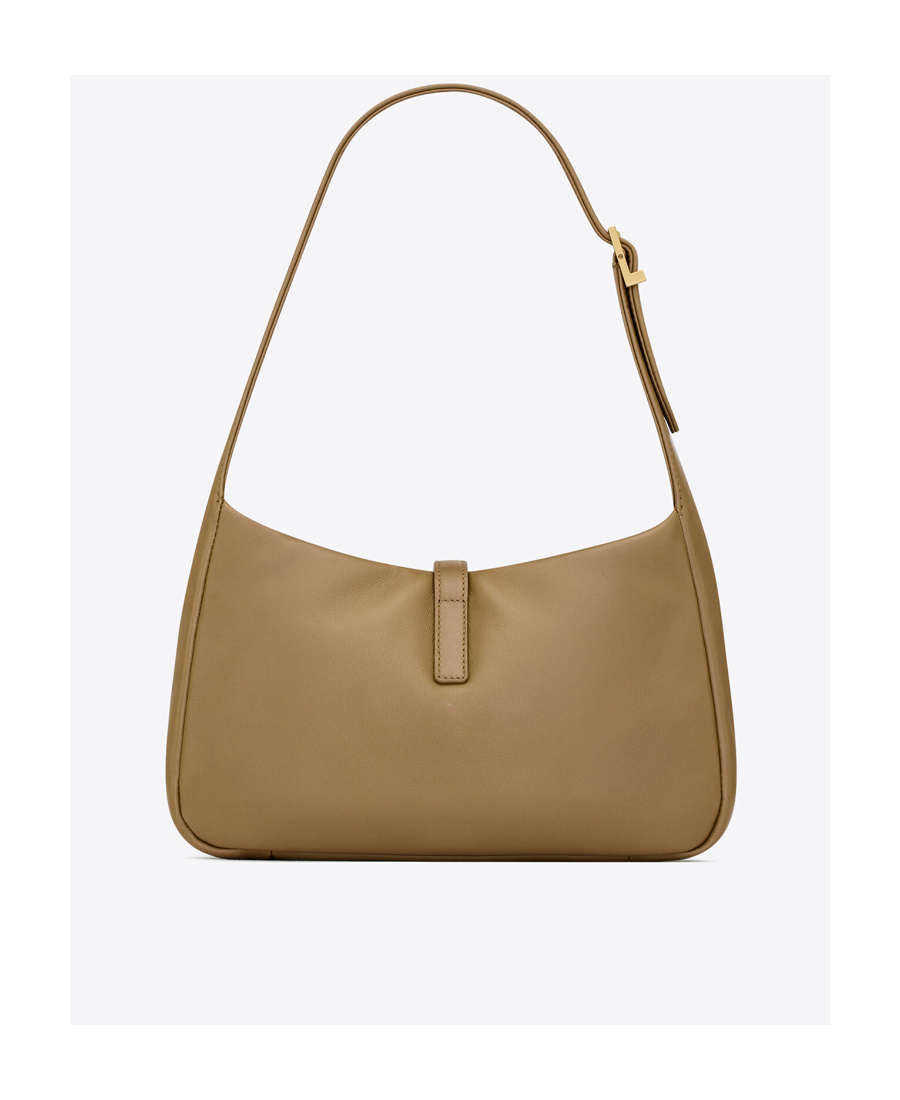 Saint Laurent Le 5 A 7 Ysl Shoulder Bag In Smooth Leather In Brown