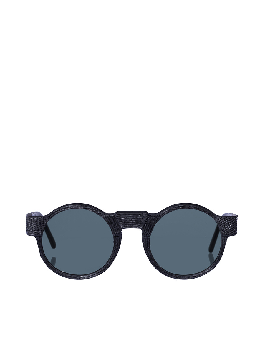 Kuboraum Round Frame Design Sunglasses In Black