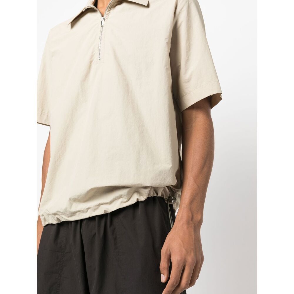 Nanushka Half-zip Short-sleeve Polo Shirt In White