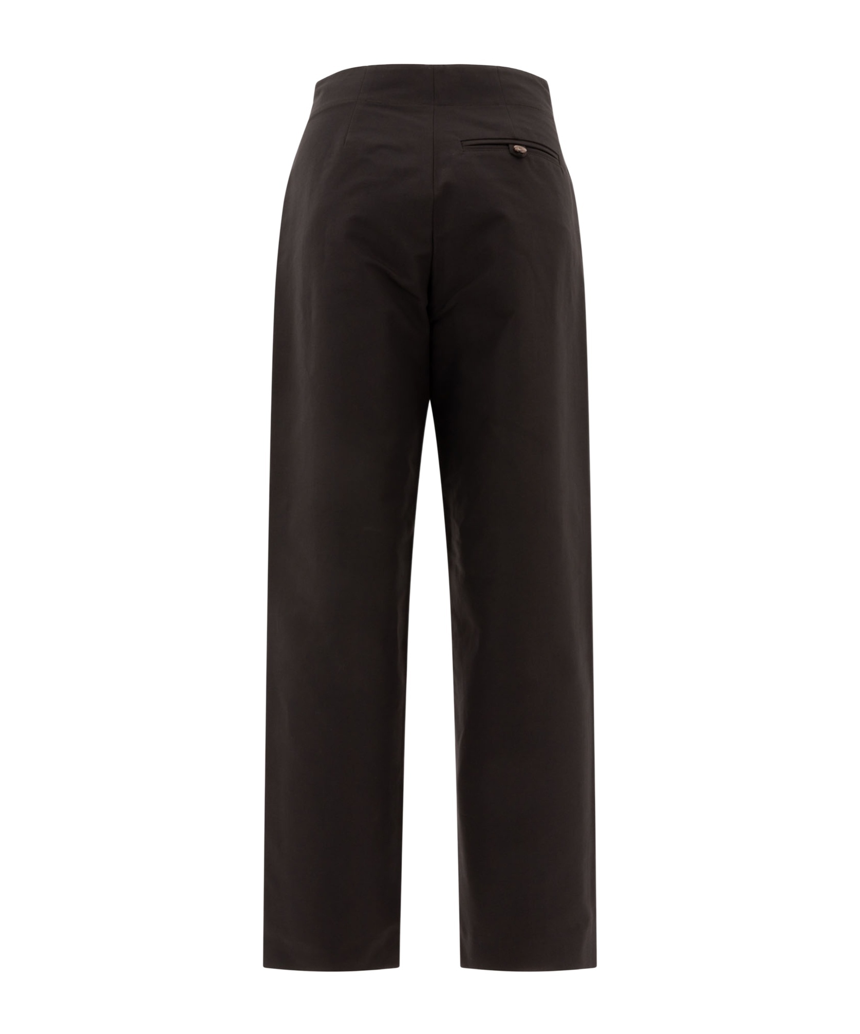 Soeur Tailored Trousers With Buttoned Back Pocket In Black