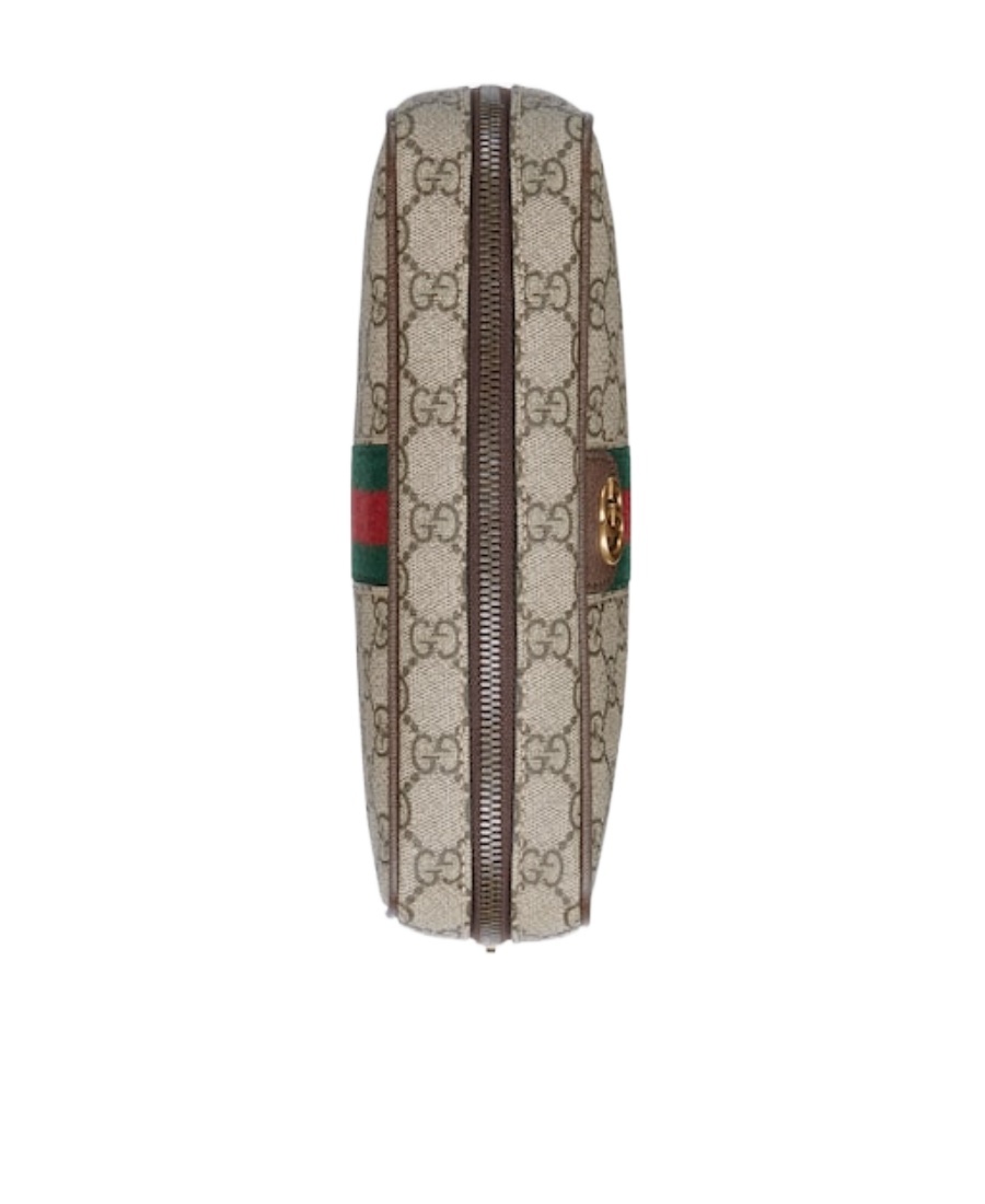Gucci Savoy Toiletry Case With Web In Nude