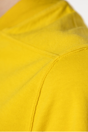 Rick Owens Drkshdw Short-sleeve Crew-neck T-shirt In Yellow