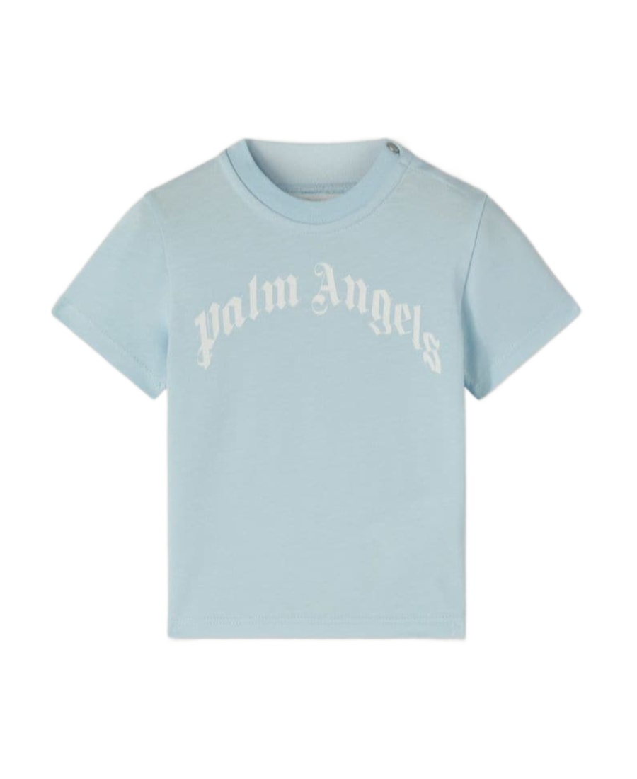 Palm Angels Short-sleeved T-shirt In Blue