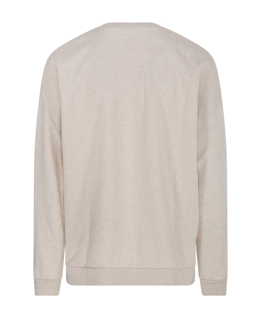 Palm Angels Monogram Crewneck Sweatshirt In White