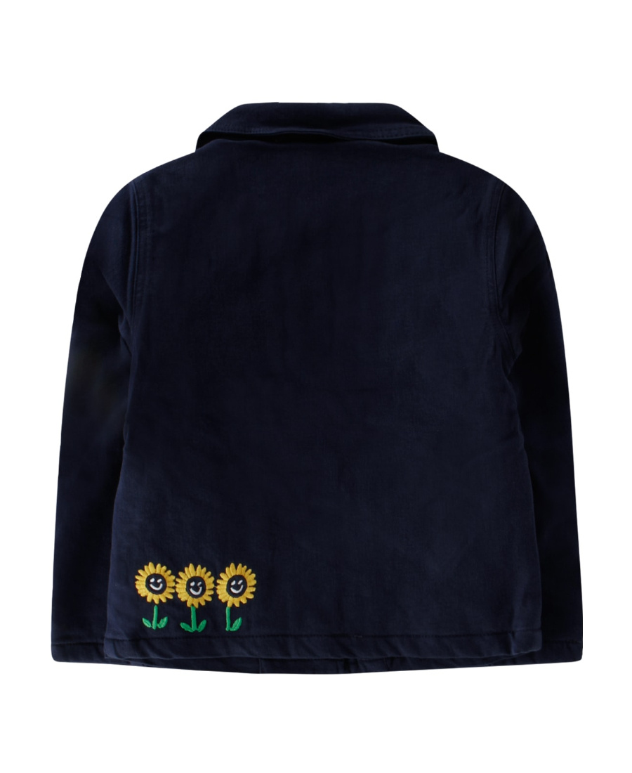 Stella Mccartney Garden Embroidered Jacket In Black