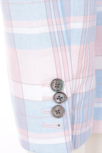 Thom Browne Plaid-checked Pattern Tailored Blazer In Multicolor