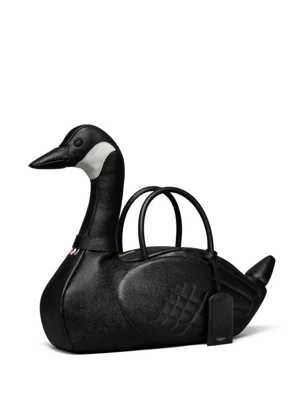 Thom Browne Goose-motif Tote Bag In Black